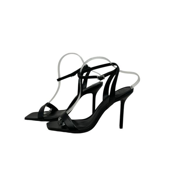 ASOS DESIGN black strappy heeled sandals size 8 - Picture 11 of 15